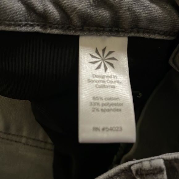 Athleta Light Gray Jeans Size 6 EUC - Picture 2 of 3